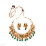 SET N+E POLKI FANCY DBL-GLD-GREEN
