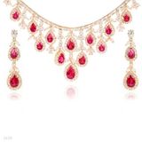 Large Frilled Drops Formal set
