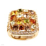 Boxy Cluster Mosaic Ring - Size 21