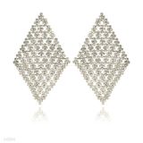 Diamond Mesh Crystal Earrings