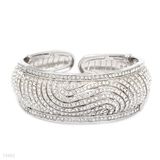 Radiant Wavy Crystal Cuff