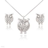 Owl Pendant & Stud Set
