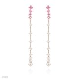 EARRINGS LONG ZC-SLVR-PINK