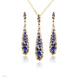 Beautiful Long Drop Blue Set