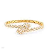 Wreath Style Glamorous Fancy Cuff Bracelet