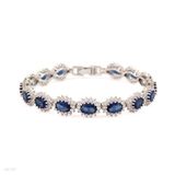 Wondrous blue ovals bracelet