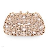 Sensational Gold Heart & Swirl Pattern Clutch