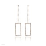 Delicate Long Boxy Earrings