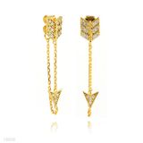 Gold Tone chainlink  earring