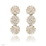 Fancy Floral Trio Earrings