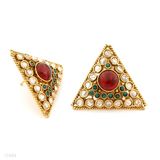 Triangular Gold  Kundun Tops