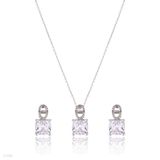 Petite Fine Square Silver Set