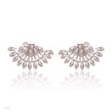 Gorgeous shinning micro silver earrings