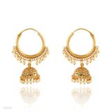 BALI EARING SM HOOP.-GOLD