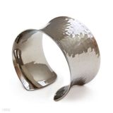 Statement Hammered Concave Cuff