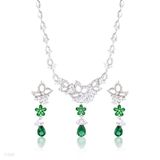 SET N+E DELIC FLW/ZC DRP SLVR-GREEN