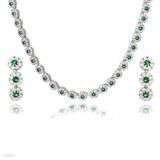 Linear Cluster Set Choker & Earring Set
