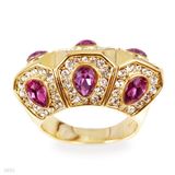 Tri-Loop Paved Statement Ring - Size 21