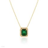 PENDANT REC FINE ZC LUX01-GLD-GREEN
