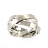 Sleek Tri Steel Rings