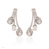 Exclusive three drops earrings