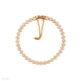 Elegant four leaf clover gold bracelet