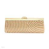 Glamorous Sequins  Pearls Gleamy Fancy Clutch Bag