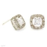 Zircon Square Ear Studs