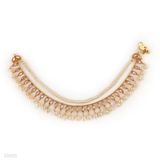 ANKLET FANCY 2LN PEARLS.-GLD-CHAMP