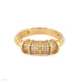 Contemporary bar gold ring