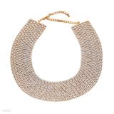 Extravagant Crystal Wide Necklace