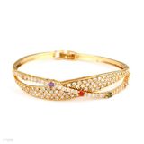 Shimmering Pave Fancy Cuff Bracelet