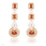 Graceful Glamorous Long Chamagne Earrings