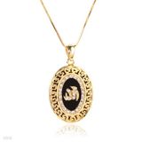 Enamelled Engraved Allah Medallion