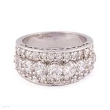 Fancy Cocktail Silver Ring