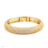 Exquisite Pave Bar Fancy Cuff Bracelet