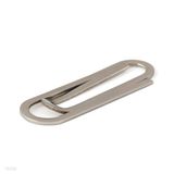 Hollow silver money clip