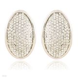 Metallic Oval Studs