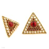 Triangular Gold  Kundun Tops