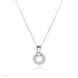 Premium Quality Pave Set Hoop Pendant