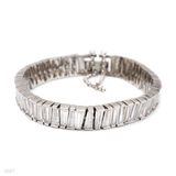 Tapered Baguette Tennis Bracelet