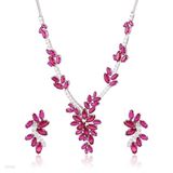 Majestic blooming red floral set