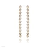 Long Diamond Chain Earrings
