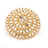 Sparkling Domed Kundun Ring