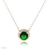 Pave Set Solitaire Pendant