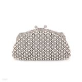 CLUTCH BRIDAL PEARLS-SLVR