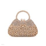 CLUTCH BRIDAL PURSE HANDLE-GOLD