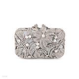 Mesmerizing garden gold bridal clutch