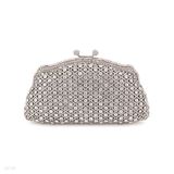 CLUTCH BRIDAL CRYST SILVER