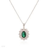 Celestial Elegance Green Pendant